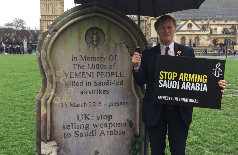 Amnesty International urges UK to end weapon sales to Saudi Arabia
